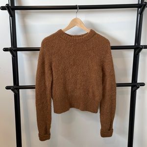 Helmut Lang size S soft brown alpaca sweater